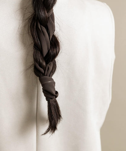 雪紡捲髮造型髮帶