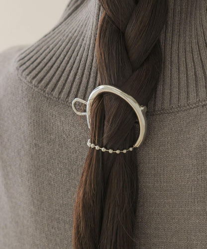 圓形珠鏈髮夾