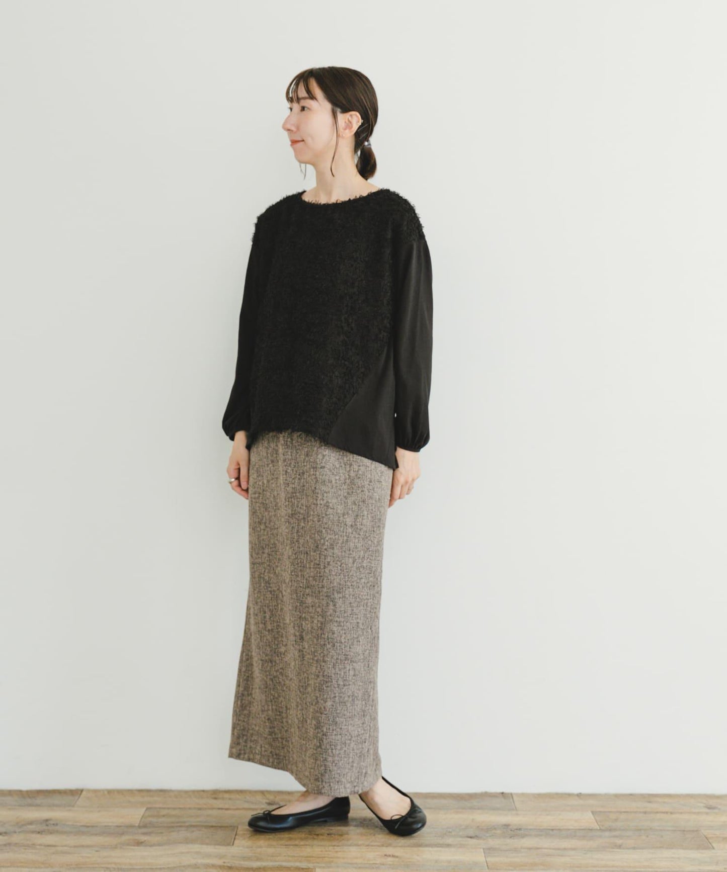 流蘇拼接套頭衫