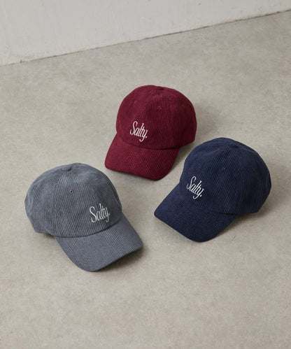 【AW】燈芯絨刺繡棒球帽