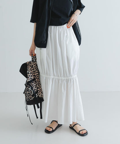 Nomat褶皺半身裙