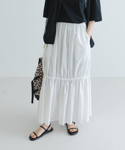 Nomat褶皺半身裙