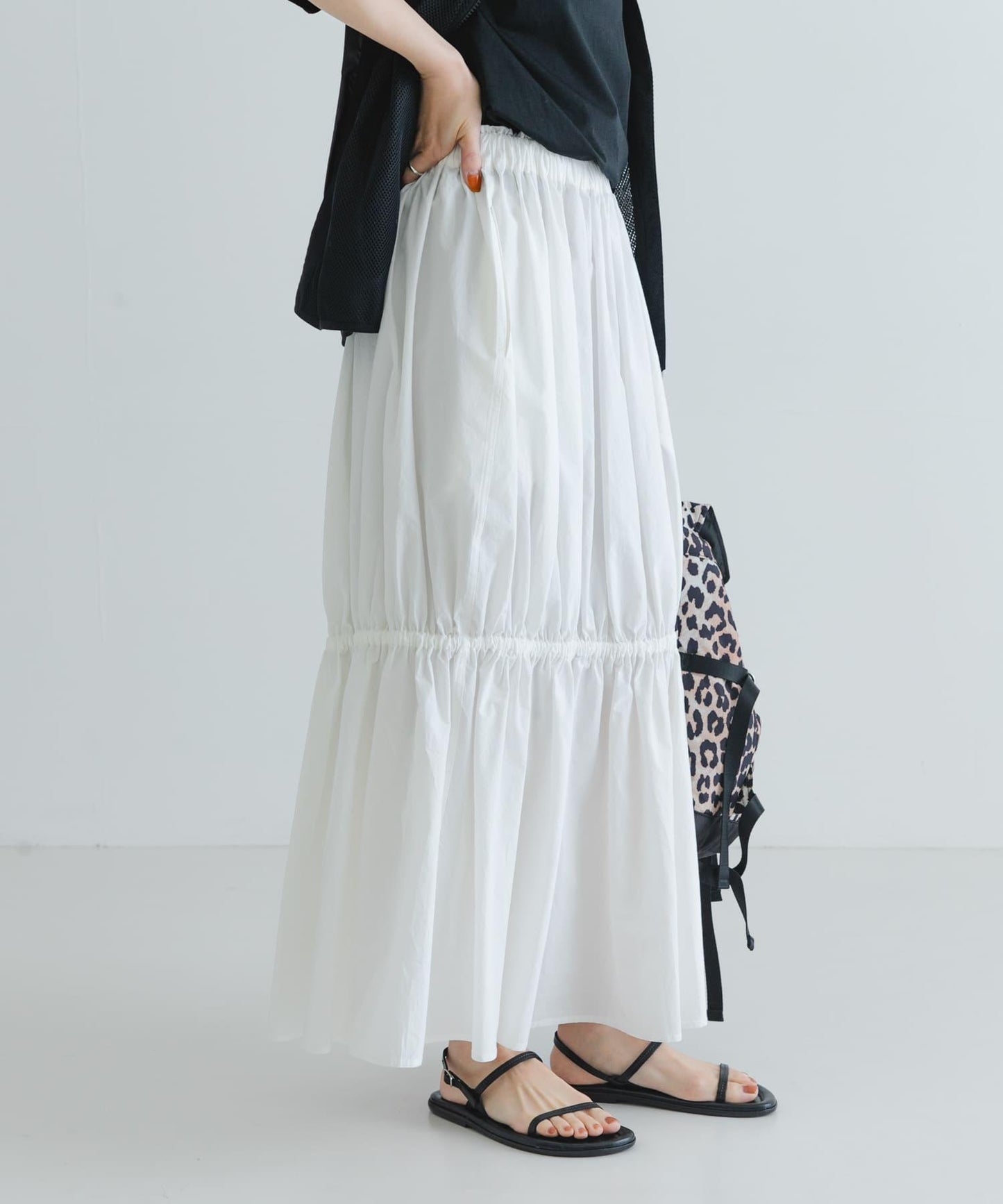 Nomat褶皺半身裙