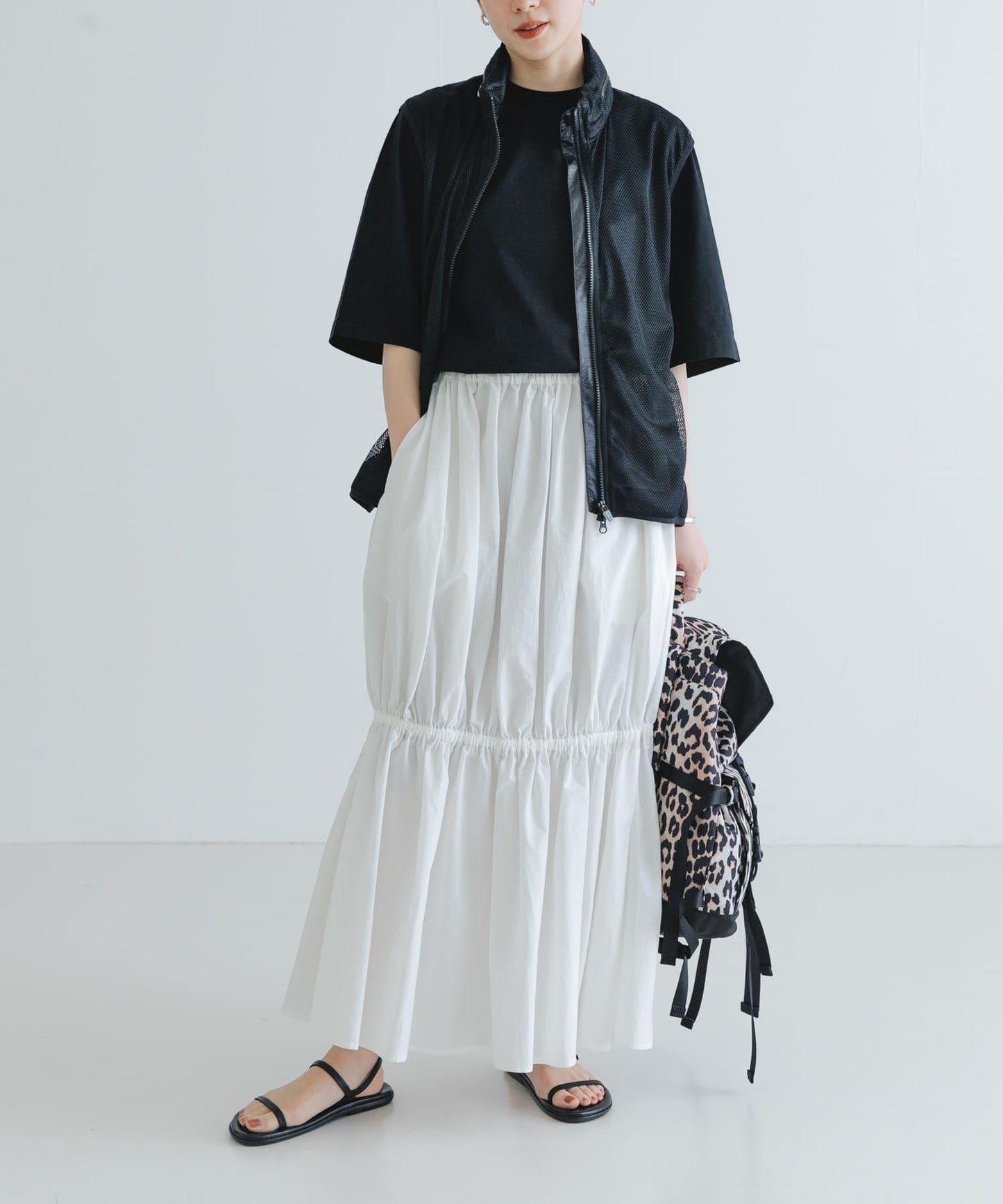 Nomat褶皺半身裙