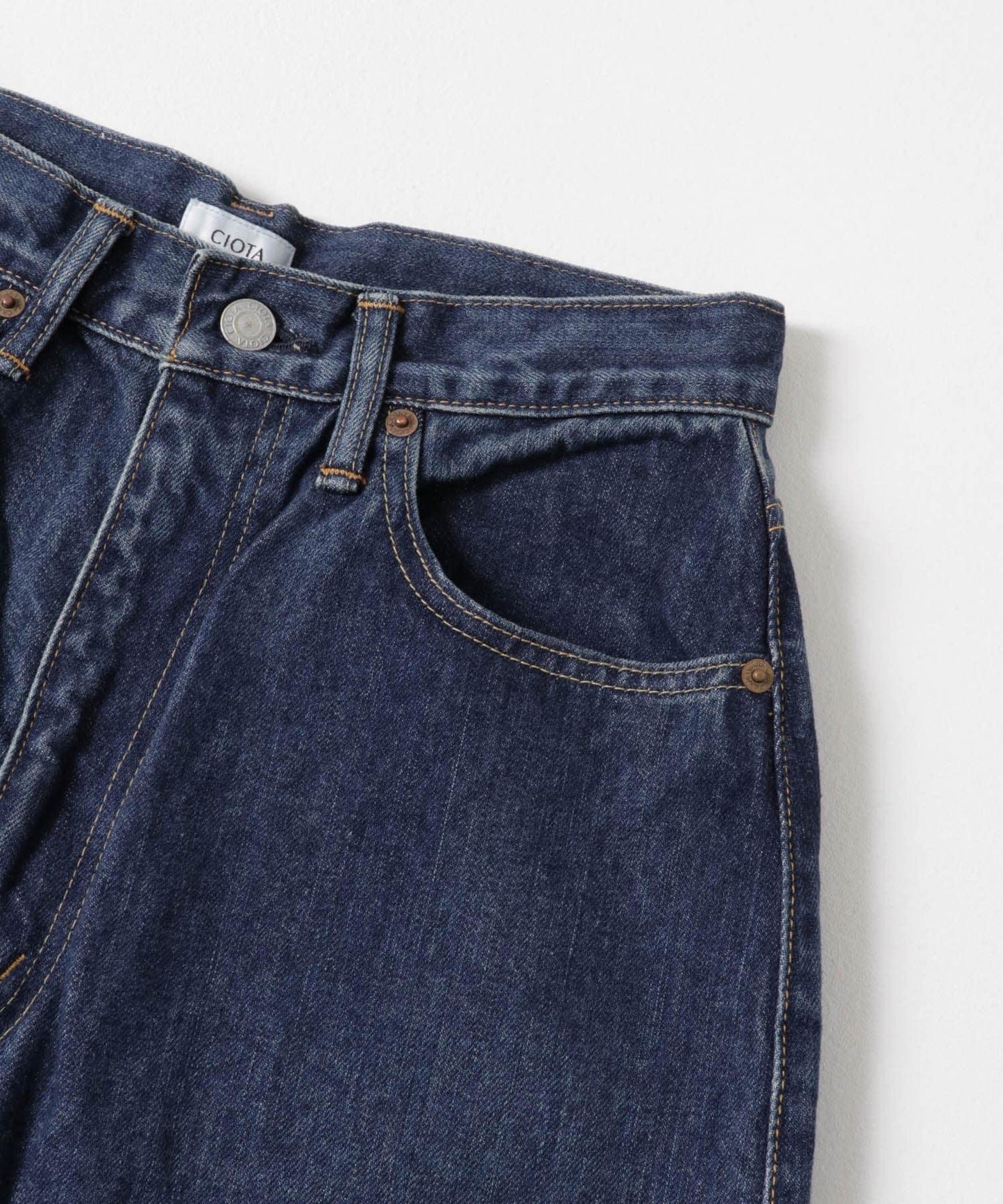CIOTA 蘇賓棉13.5盎司高腰牛仔褲
