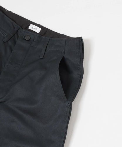 CIOTA 軍裝風格斜紋棉布長褲