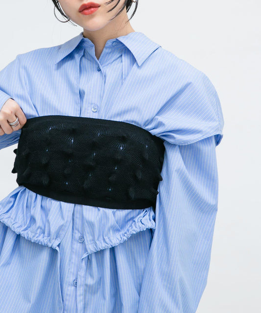 波點針織吊帶背心