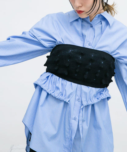 波點針織吊帶背心