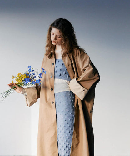 波點針織吊帶背心