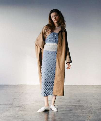 波點針織吊帶背心