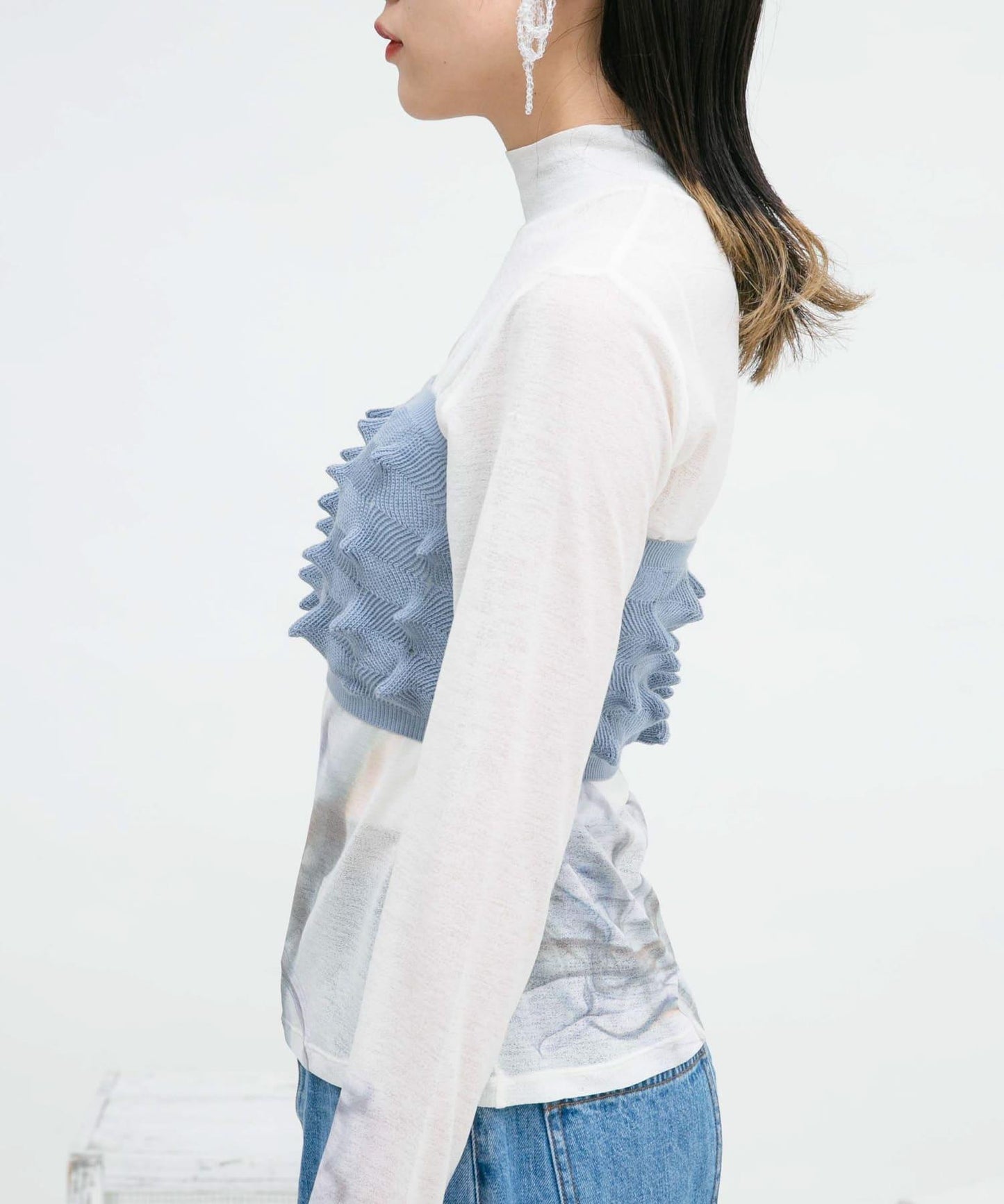 波點針織吊帶背心