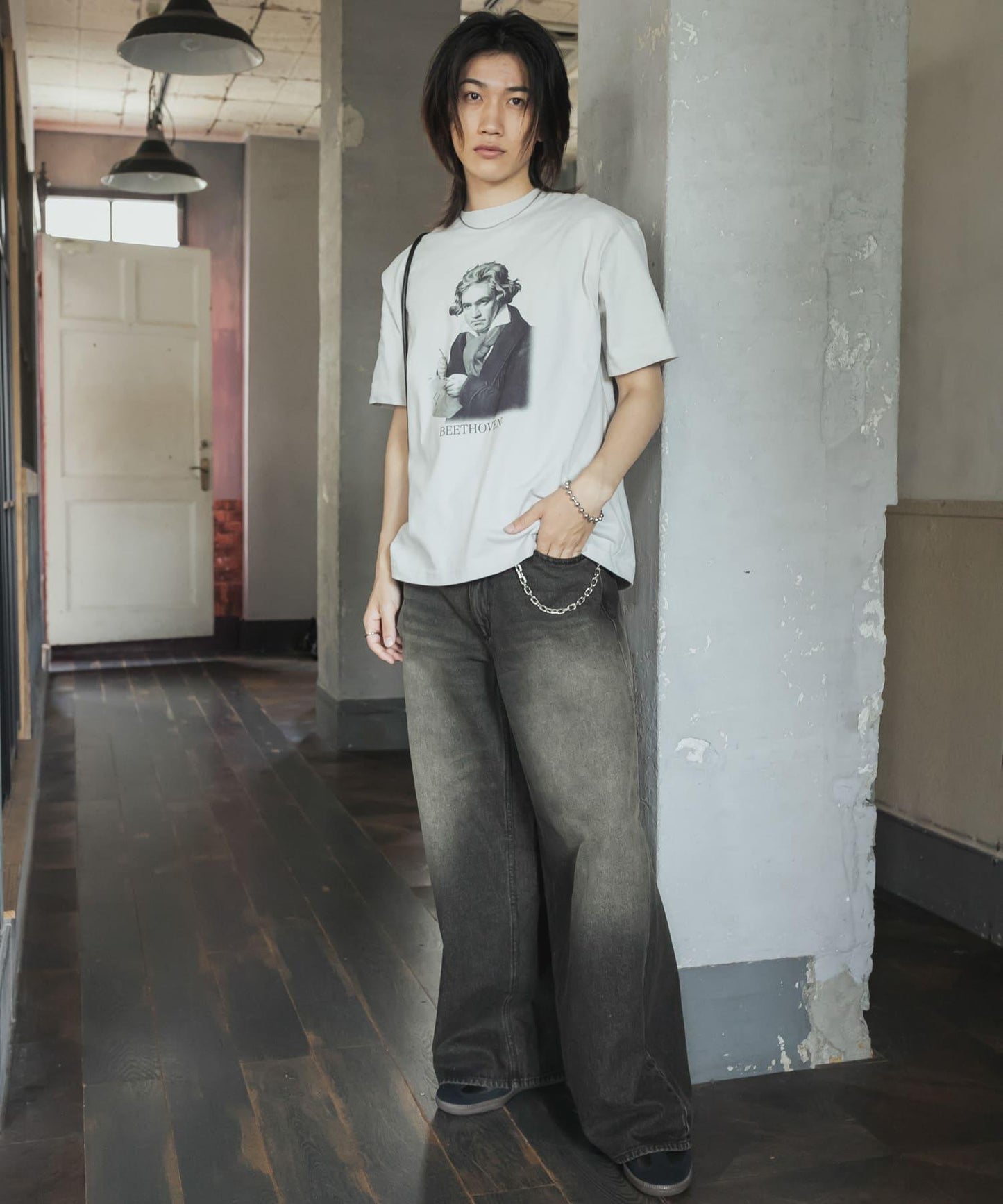 復古風T恤（貝多芬）