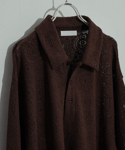 透視佩斯利印花POLO衫