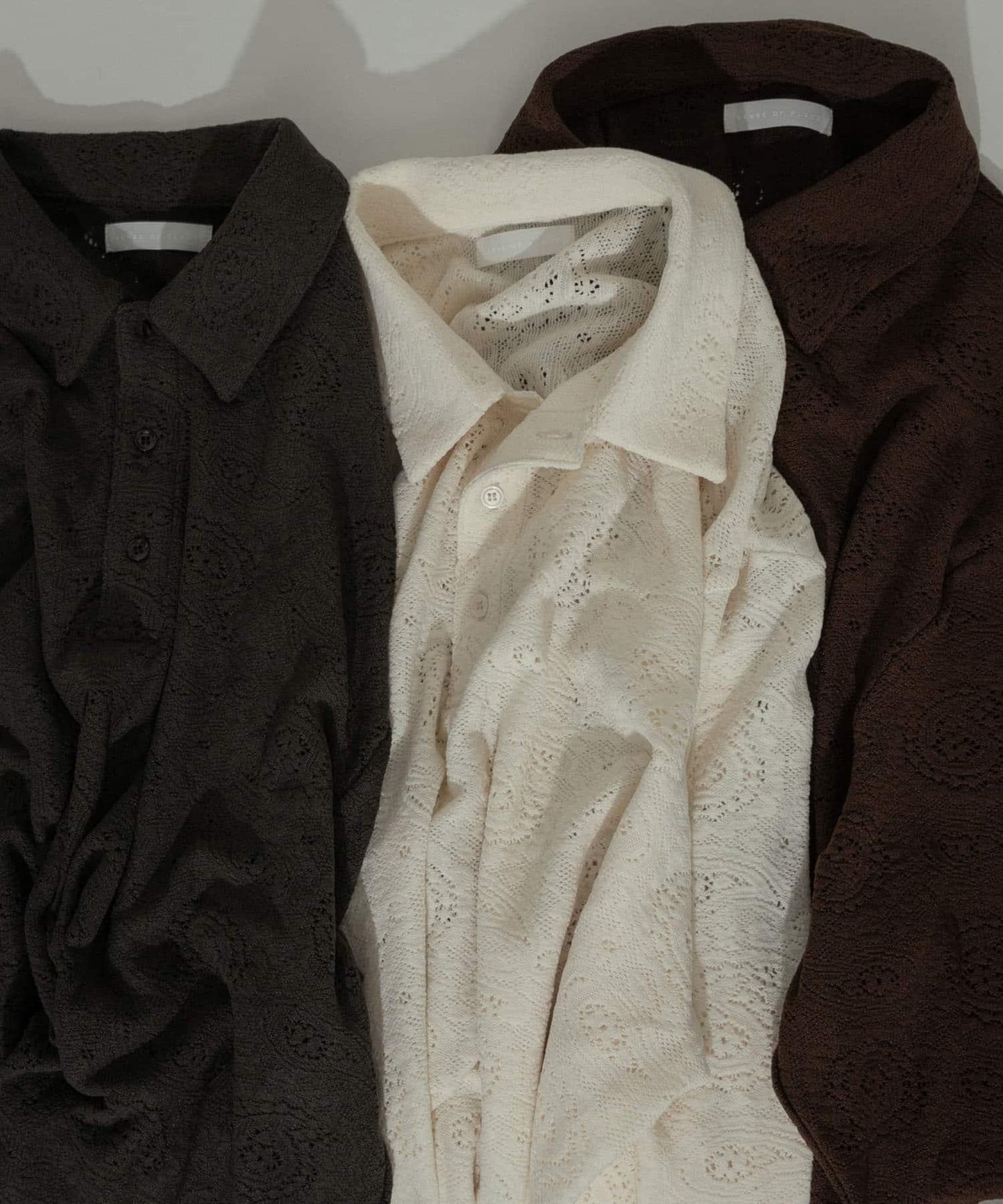 透視佩斯利印花POLO衫