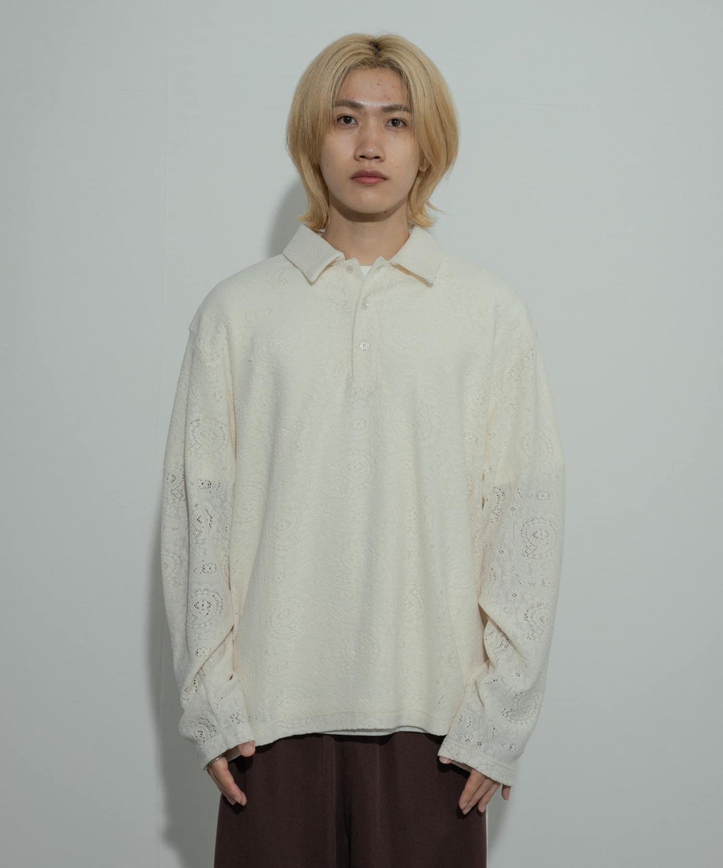 透視佩斯利印花POLO衫