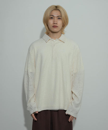 透視佩斯利印花POLO衫