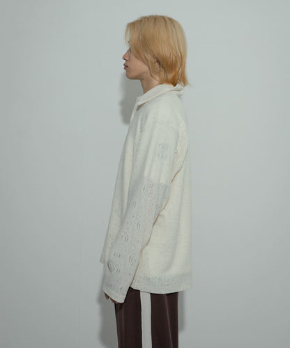 透視佩斯利印花POLO衫