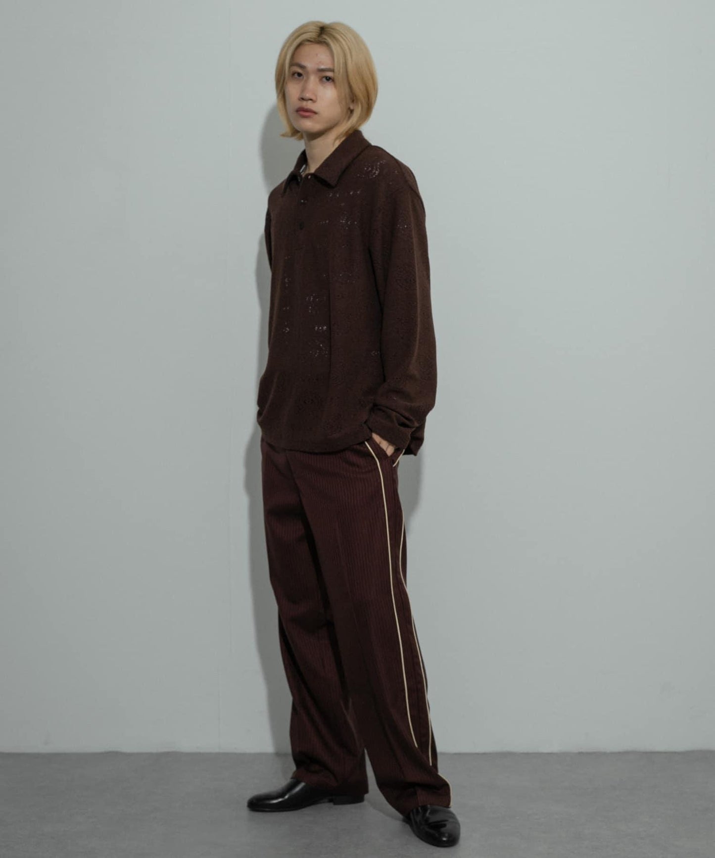 透視佩斯利印花POLO衫