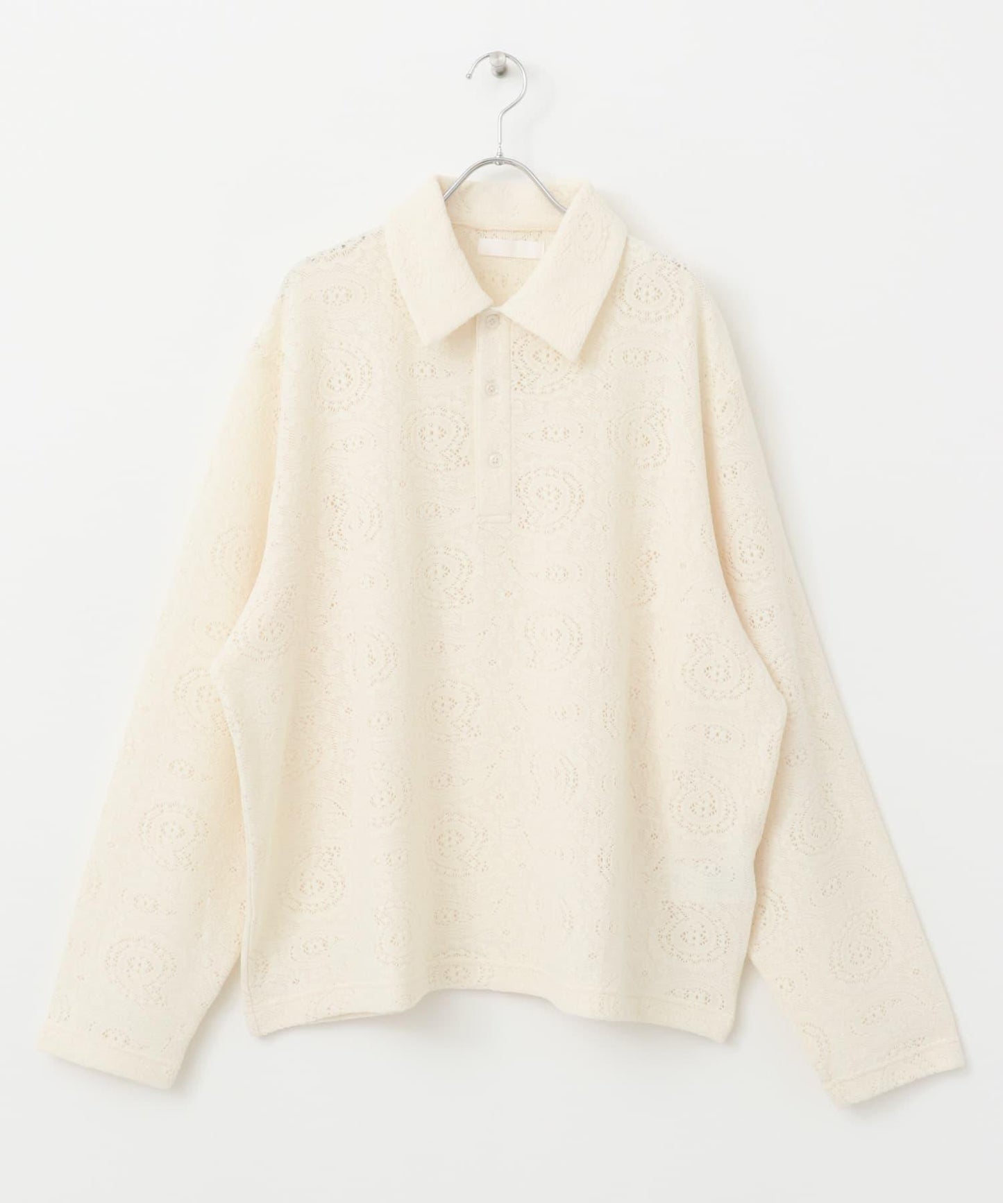 透視佩斯利印花POLO衫