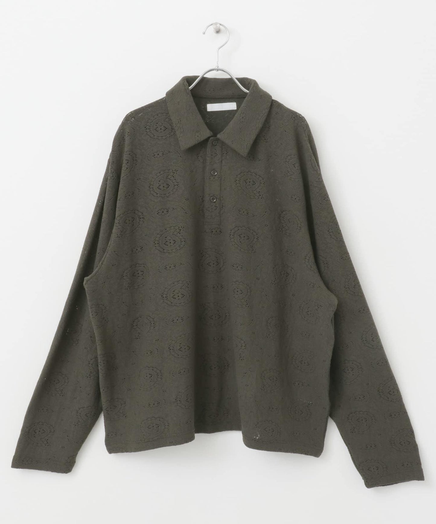 透視佩斯利印花POLO衫