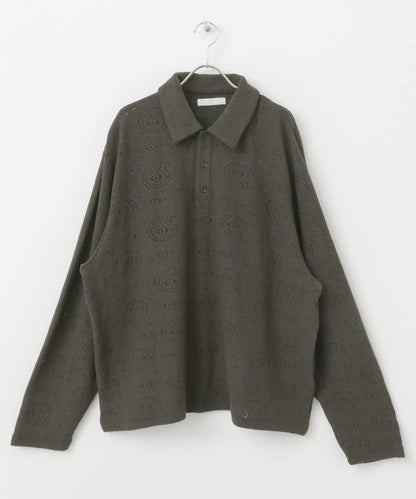 透視佩斯利印花POLO衫