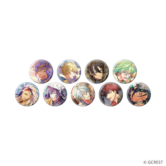 夢職人與難忘的黑色妖精（57mm）全息徽章04/シュヴァリエ&常花 完整套裝（全9種）（官方插畫）【完整套裝/9個裝】