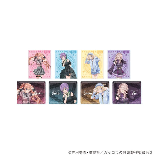 《杜鵑婚約》Season2_亞克力卡片01/暗黑少女風 完整套裝（全8種）（新繪插畫）【完整套裝/8個裝】