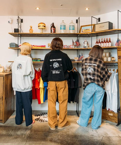 SHE WOLF DINER×FREAK'S STORE/シーウルフダイナー 聯名 後背刺繡燈芯絨夾克