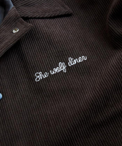 SHE WOLF DINER×FREAK'S STORE/シーウルフダイナー 聯名 後背刺繡燈芯絨夾克