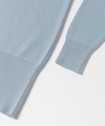 new basic 羊絨棉V領長款針織衫