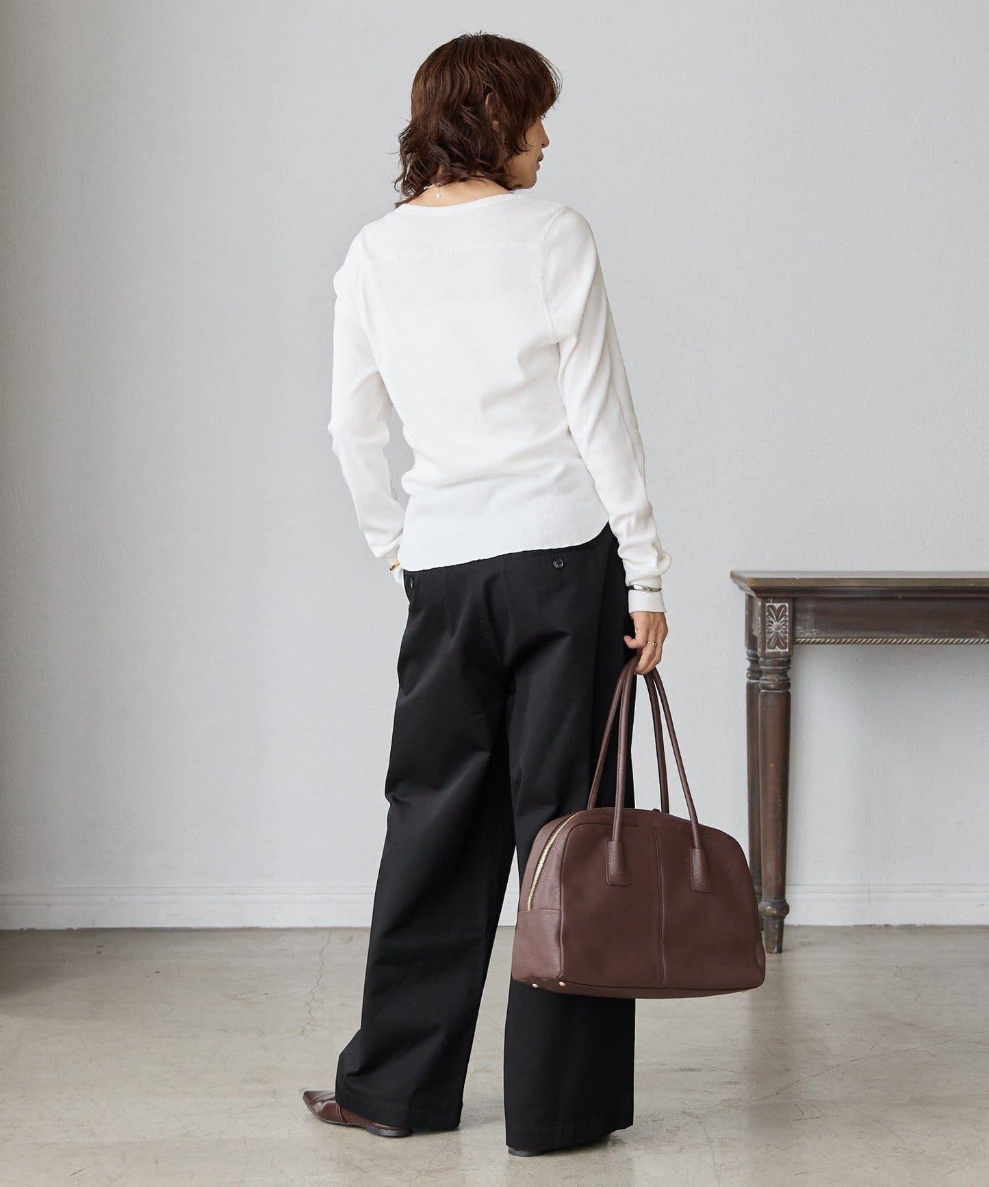 【MONN.:.(モン)】棉質斜紋長褲