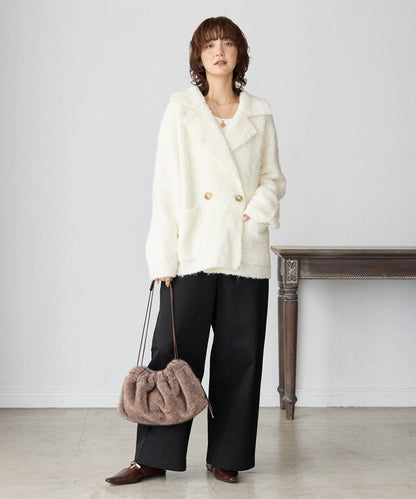 【MONN.:.(モン)】棉質斜紋長褲