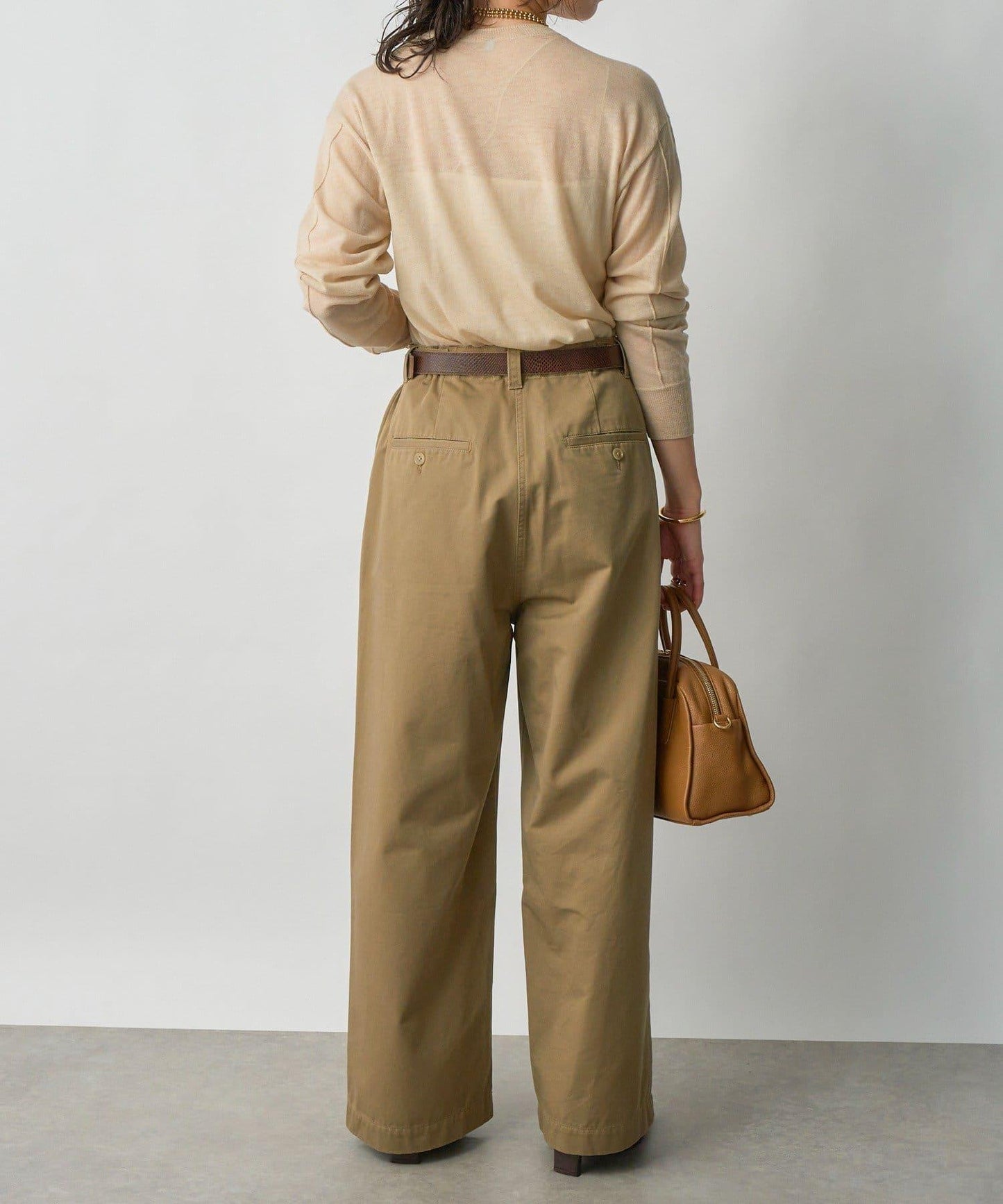 【MONN.:.(モン)】棉質斜紋長褲