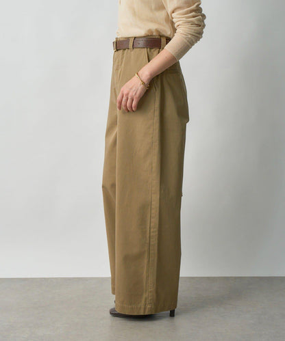 【MONN.:.(モン)】棉質斜紋長褲