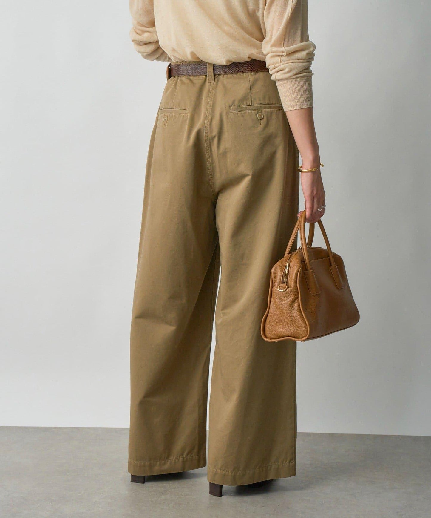 【MONN.:.(モン)】棉質斜紋長褲