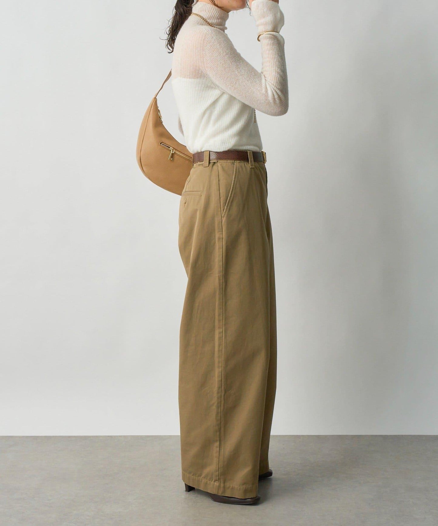 【MONN.:.(モン)】棉質斜紋長褲