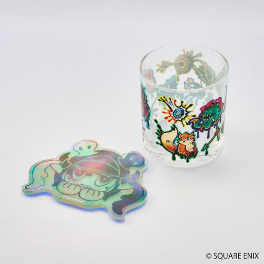 最終幻想XIV 玻璃杯&杯墊套裝 糖果暴動