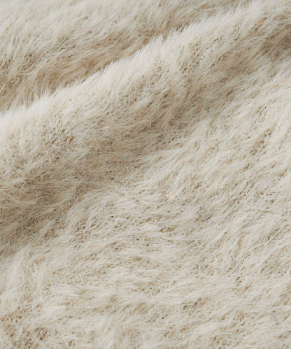 花朵亮片羽毛針織衫