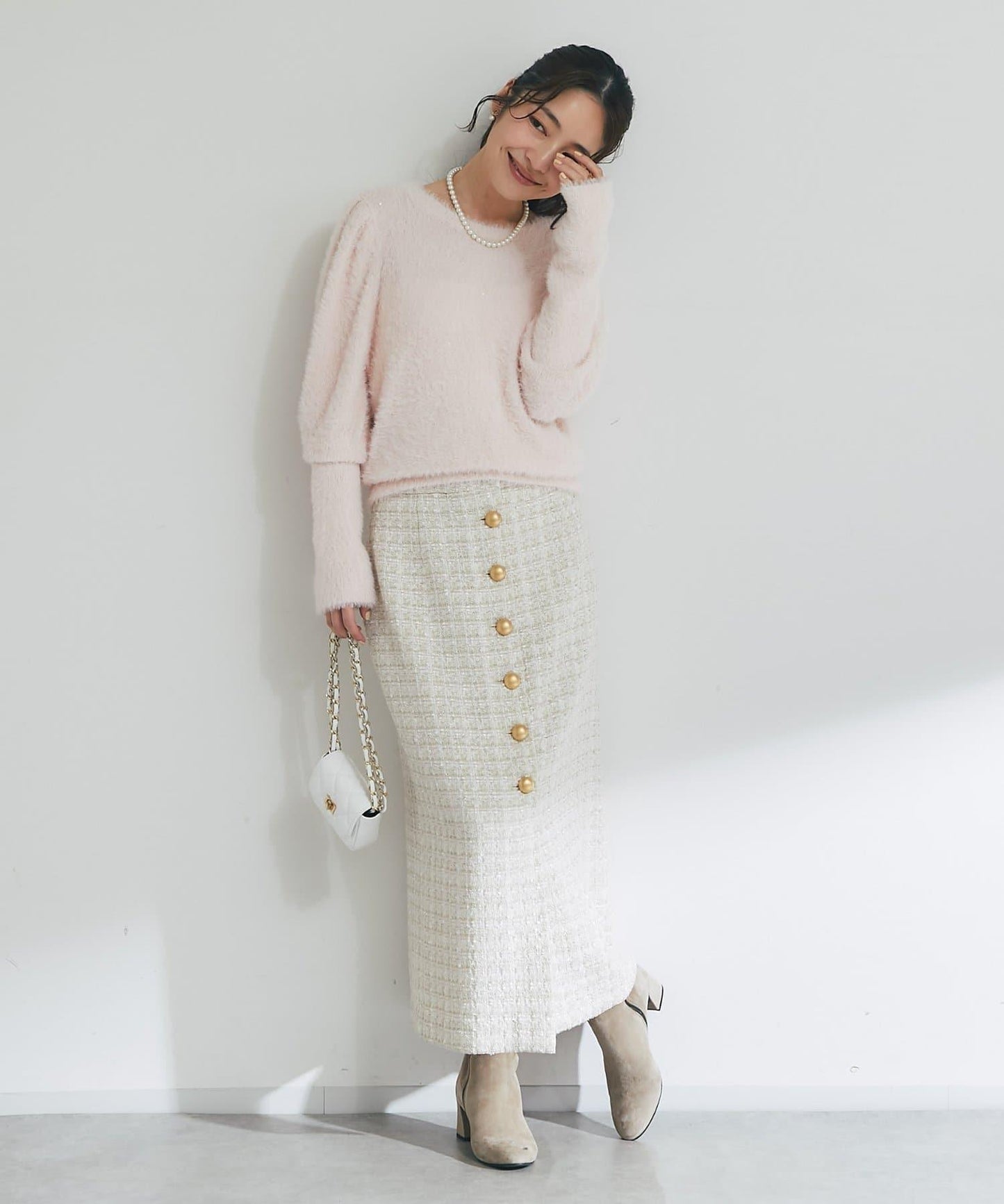 花朵亮片羽毛針織衫