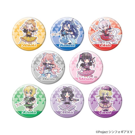 《戰姬絕唱Symphogear》XV_徽章25/全套收藏（共8款）（GraffArt插畫）【全套/8個裝】