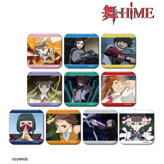 舞-HiME 場景寫角圓形方形徽章（單位/盒）【全套盒/10包入】