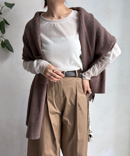 【DouDou】多功能針織披肩