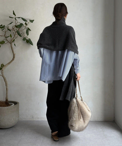 【DouDou】多功能針織披肩