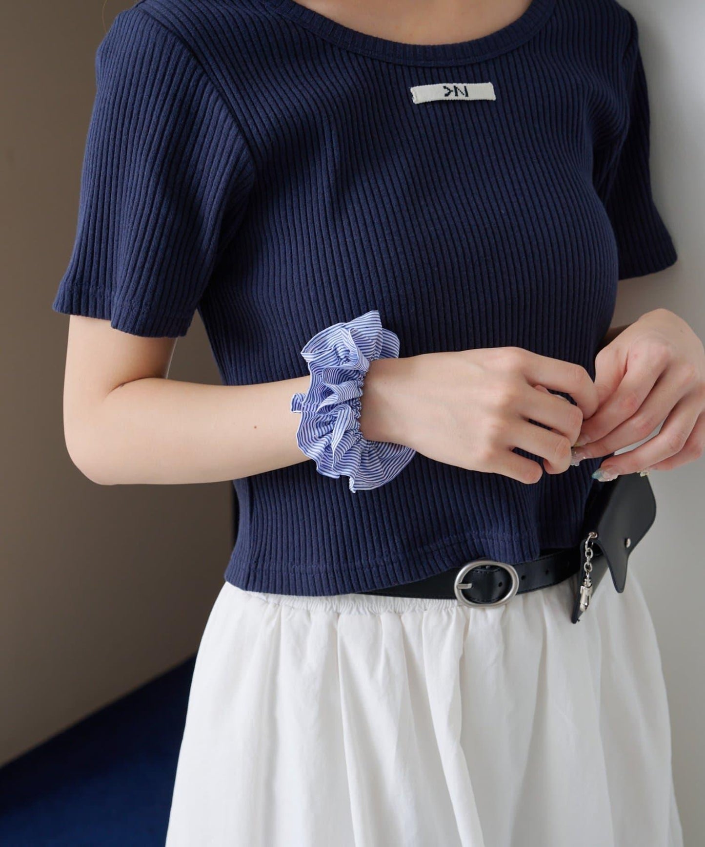 【Kastane】【fiw.】條紋迷你髮圈套裝