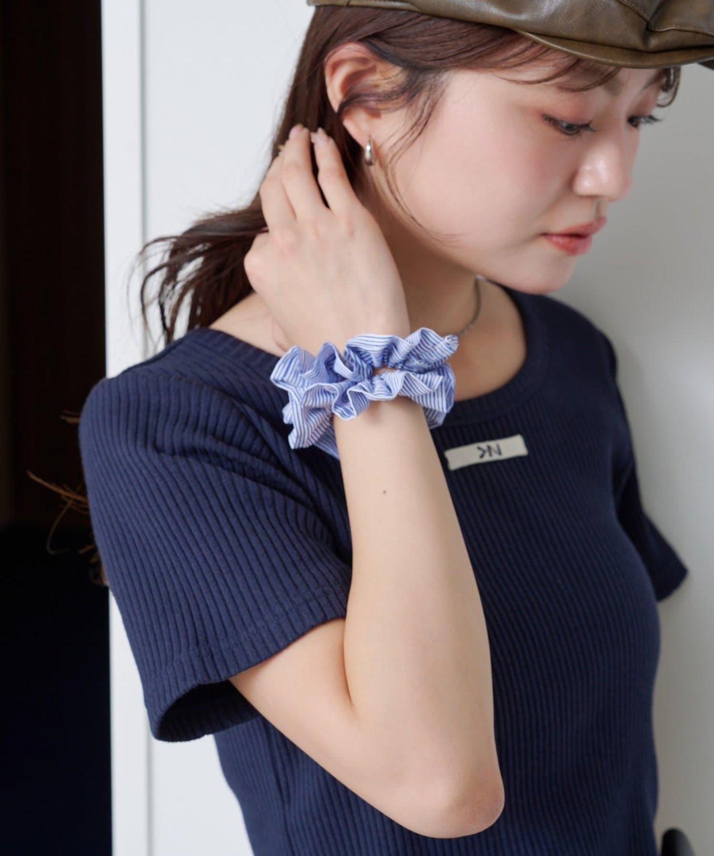 【Kastane】【fiw.】條紋迷你髮圈套裝