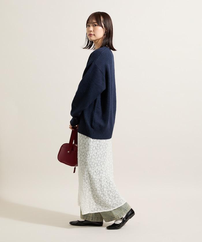彩色刺繡標誌針織衫