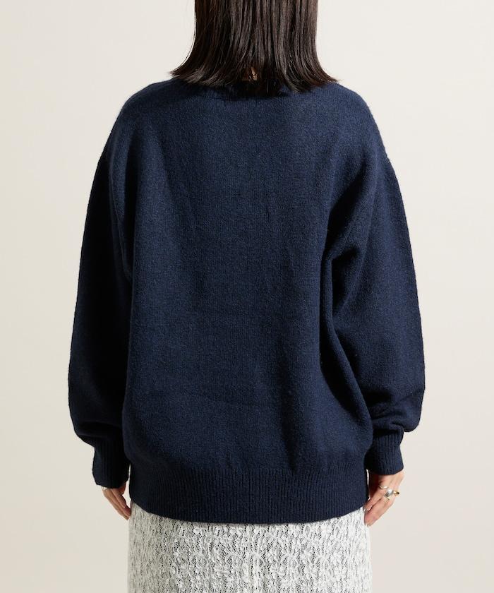 彩色刺繡標誌針織衫