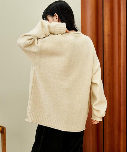 帶口袋針織套頭衫