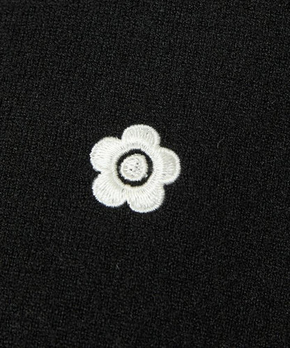 單點刺繡疊穿風針織開衫