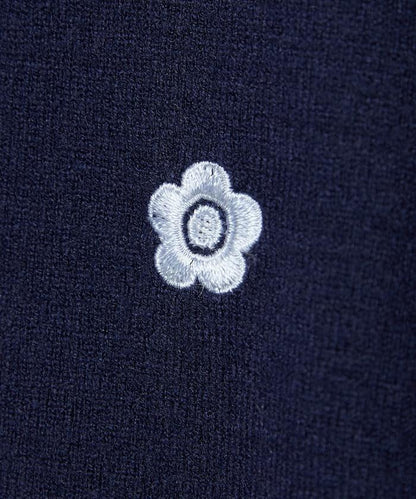 單點刺繡疊穿風針織開衫